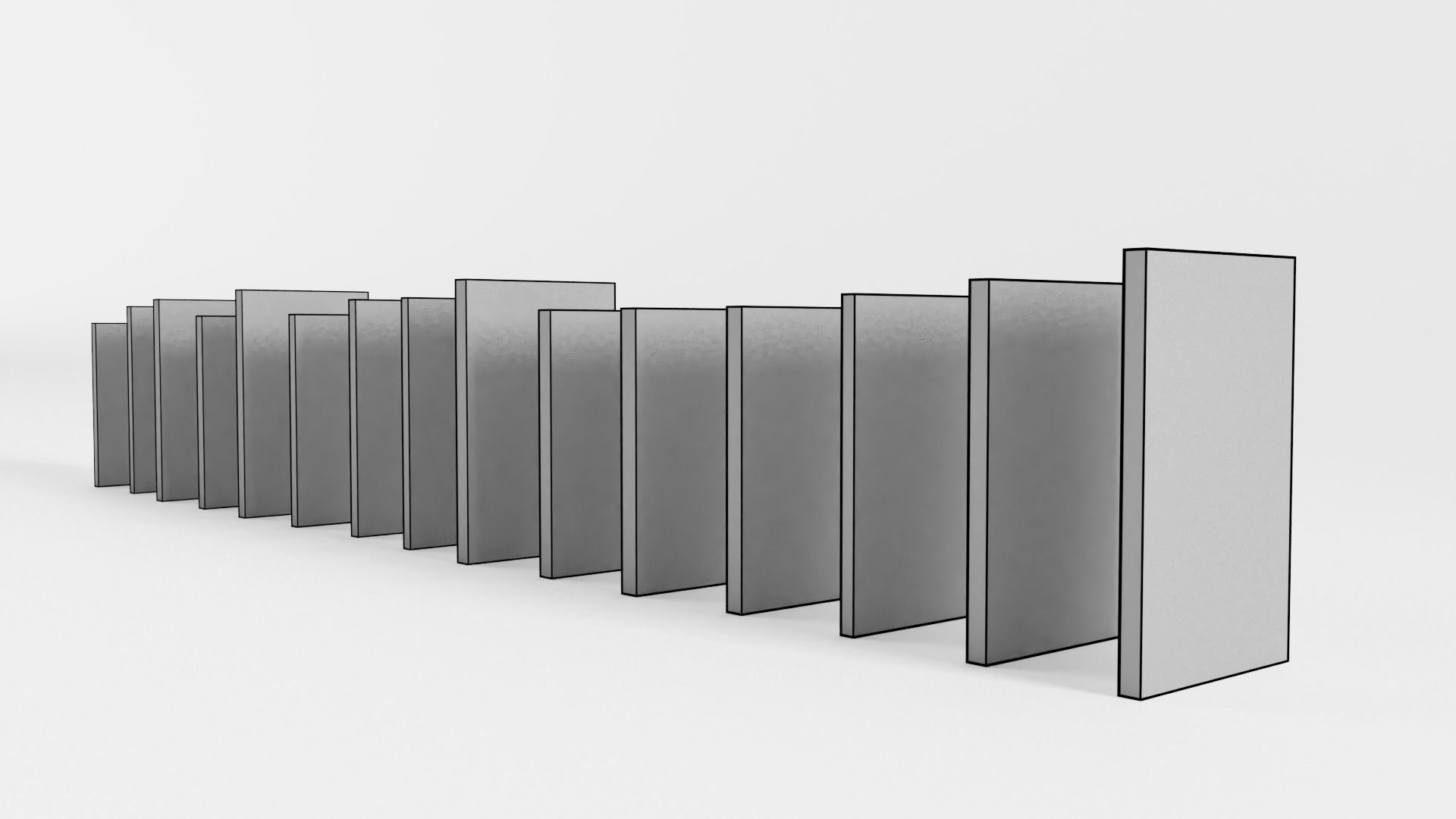 Vintage Paperback Crime Noir Books Low-poly 3D model_4