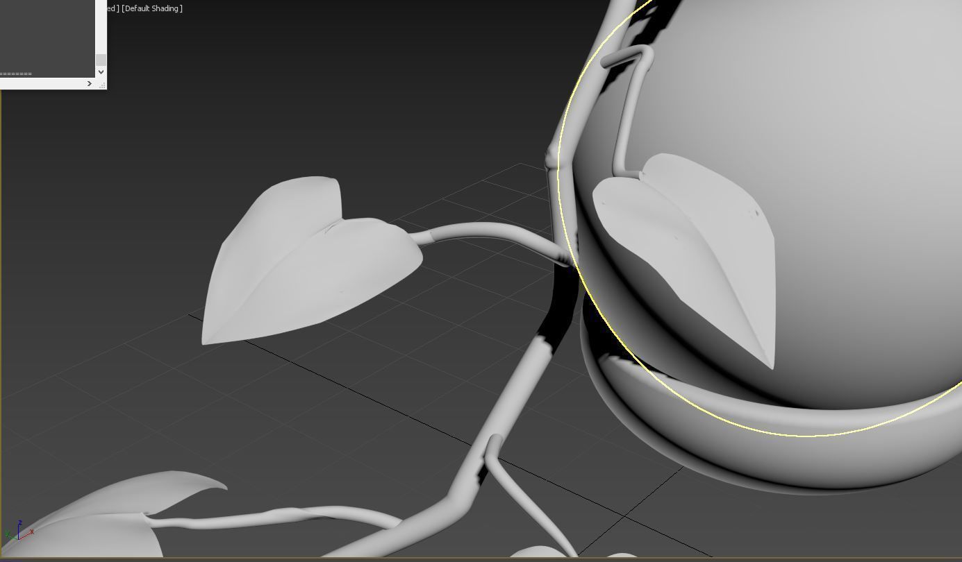 plant with pot Low-poly 3D model_5