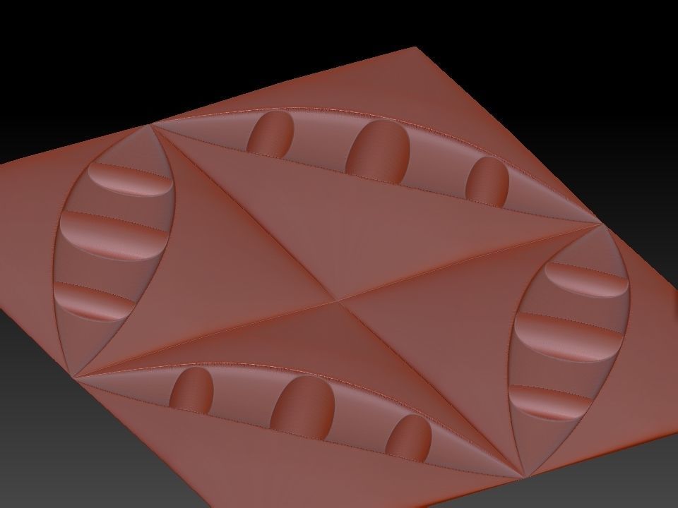 3D WALLPANEL geometric shape 3D model_9