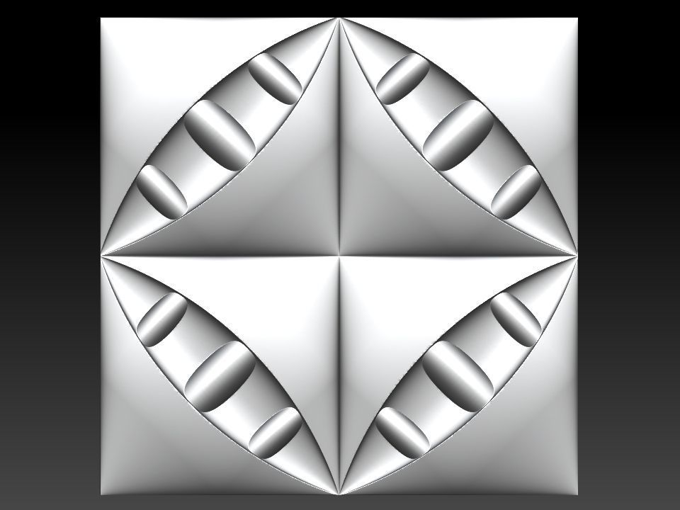 3D WALLPANEL geometric shape 3D model_4