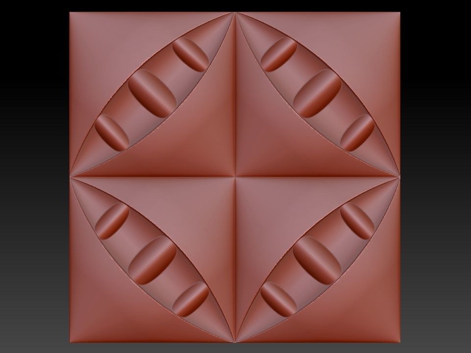 3D WALLPANEL geometric shape 3D model_1