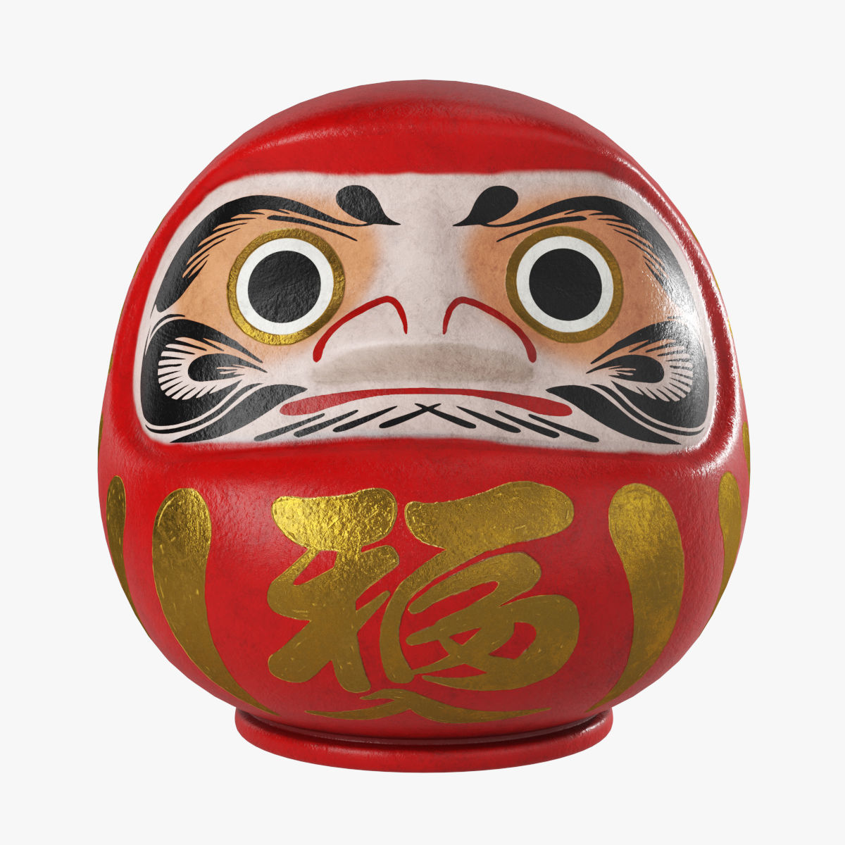 Daruma doll 3D model_6