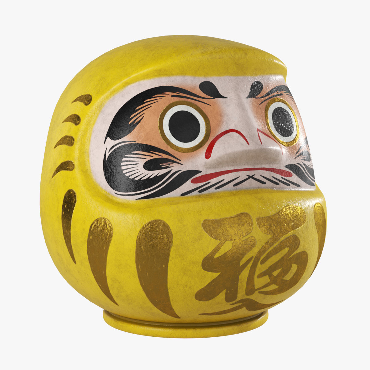 Daruma doll 3D model_13