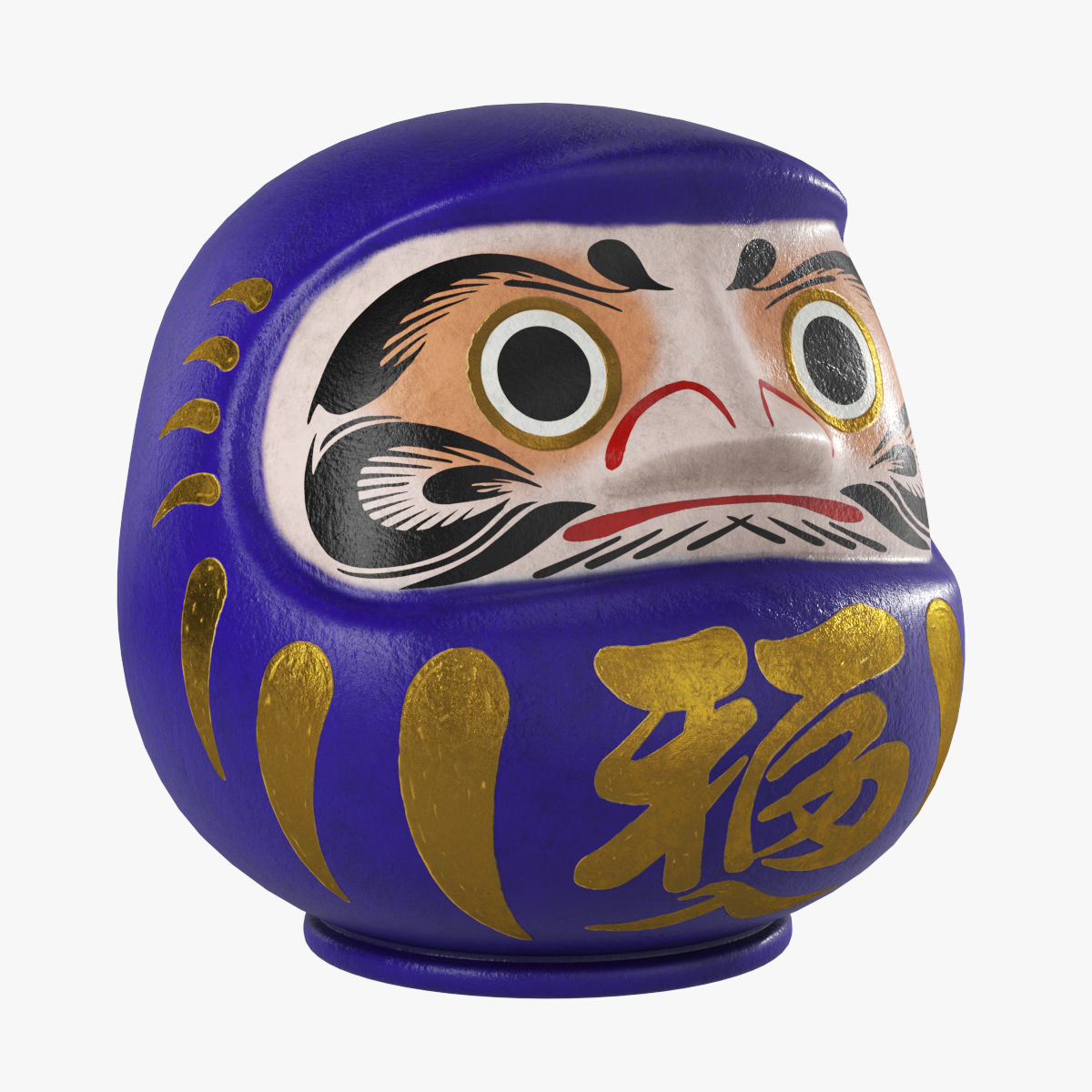 Daruma doll 3D model_9