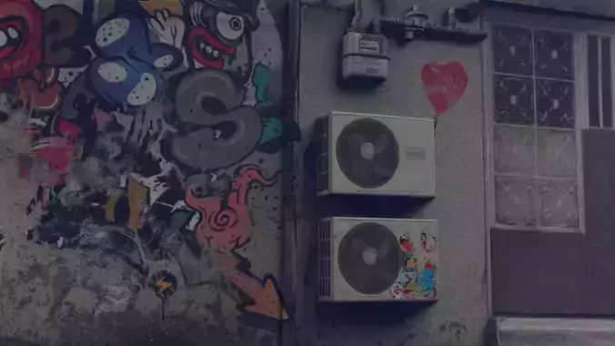 Air Conditioner Dirty And Clean Textures