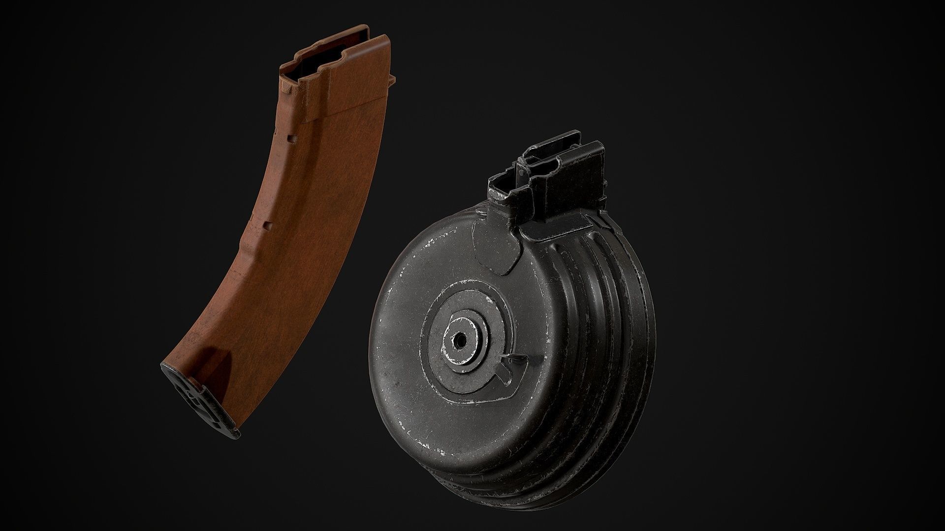 AKM-AK74 Attachments Vol 01 Low-poly 3D model_12