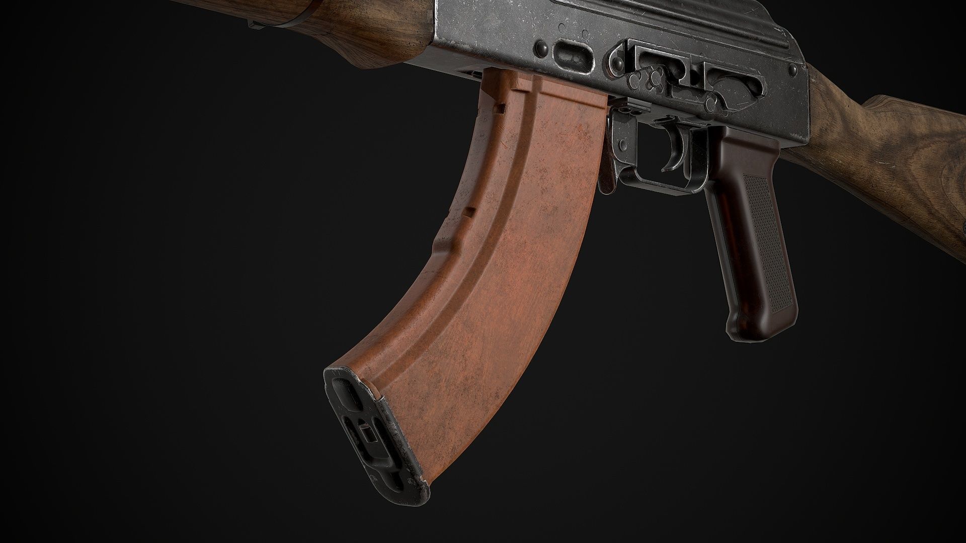 AKM-AK74 Attachments Vol 01 Low-poly 3D model_18