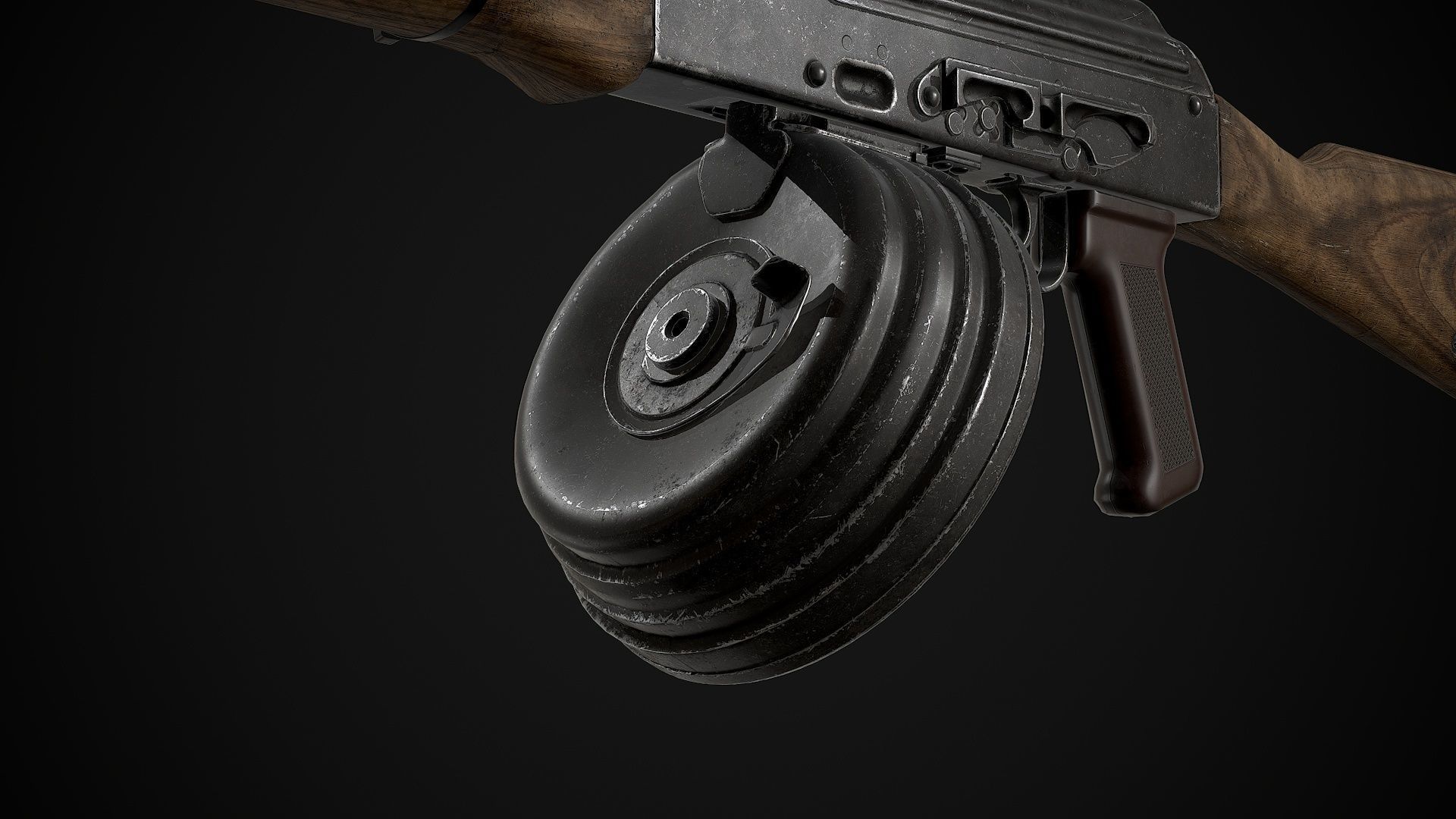 AKM-AK74 Attachments Vol 01 Low-poly 3D model_19