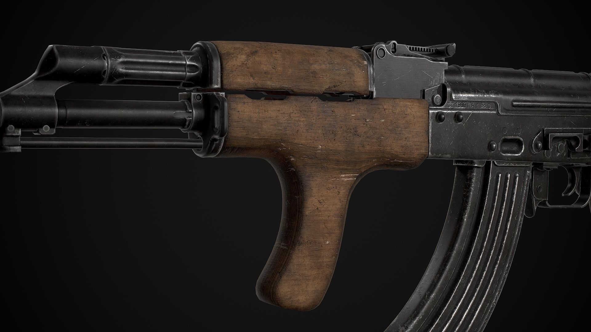 AKM-AK74 Attachments Vol 01 Low-poly 3D model_20