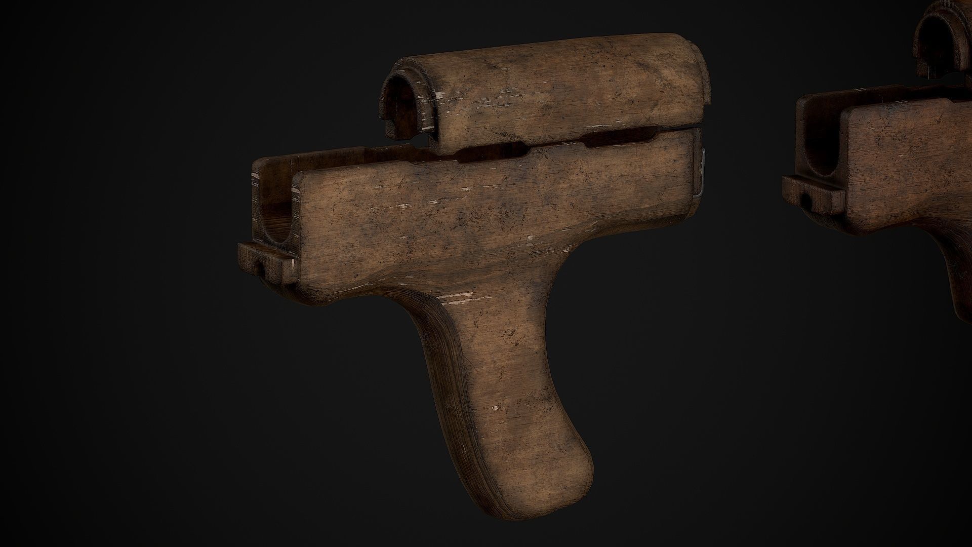 AKM-AK74 Attachments Vol 01 Low-poly 3D model_4