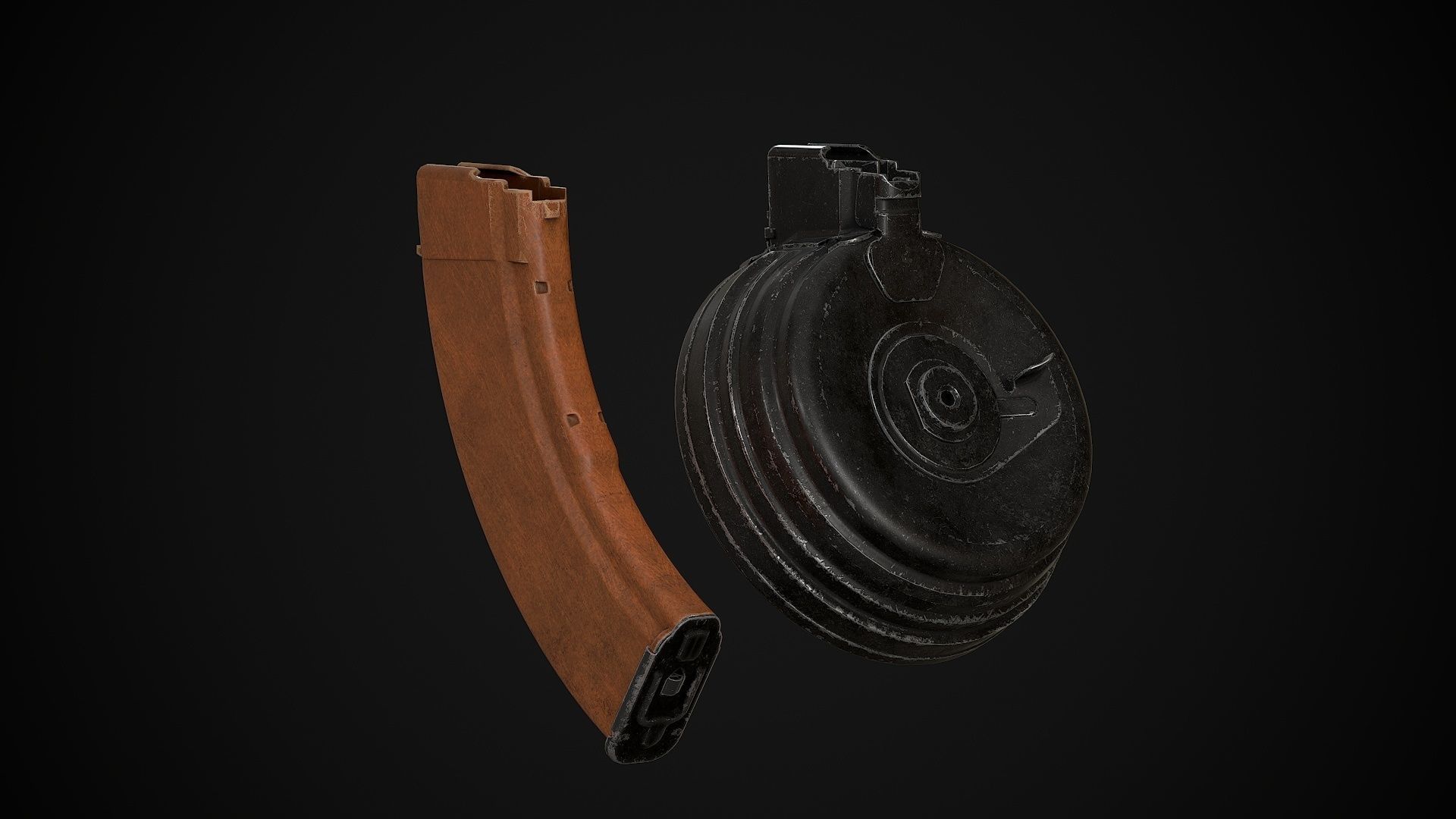 AKM-AK74 Attachments Vol 01 Low-poly 3D model_10