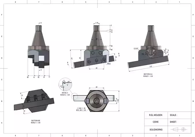 Machining Fly Cutter  3D print model