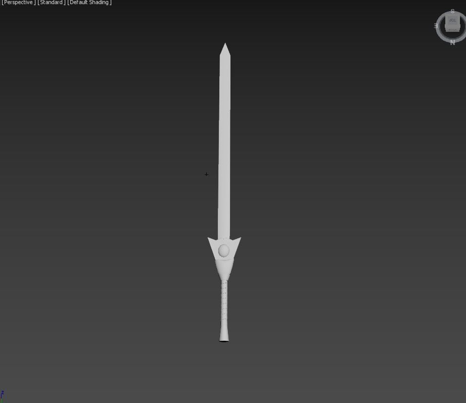Sword From Anime Naruto Low-poly 3D model_4
