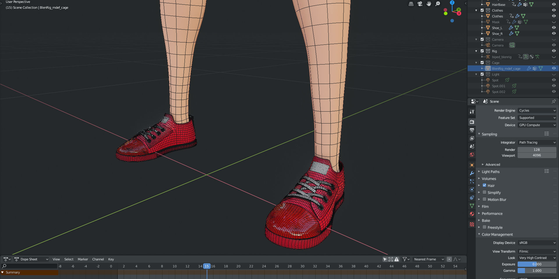 Rigged - Stylized Character Girl - Blender Cycles And Eevee 3D model_13