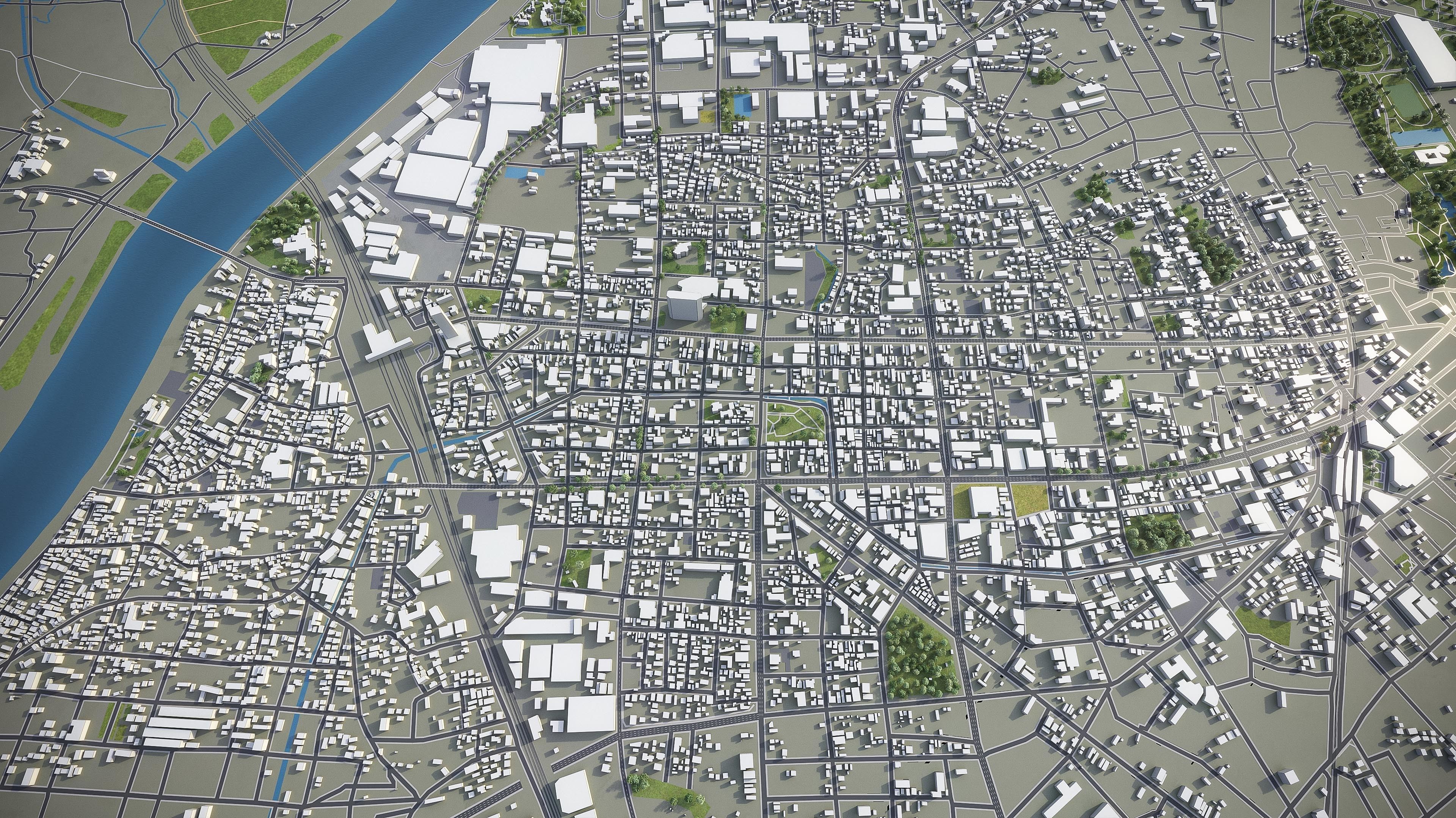 Kurume Low-poly 3D model_6