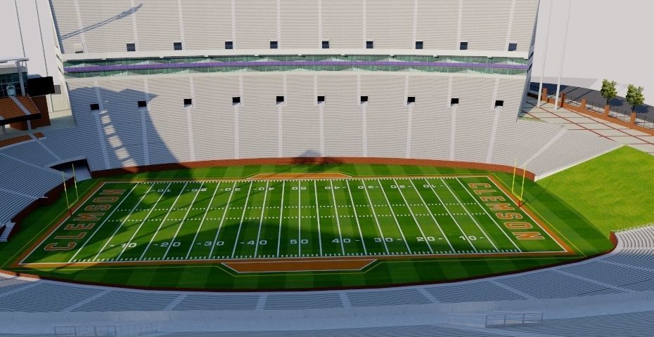 Clemson Memorial Stadium - USA 3D model_2