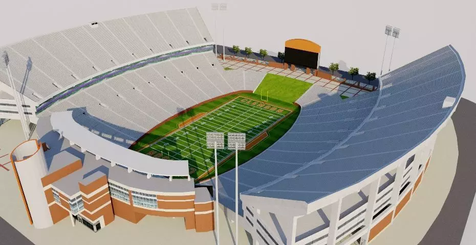 Clemson Memorial Stadium - USA 3D model_0