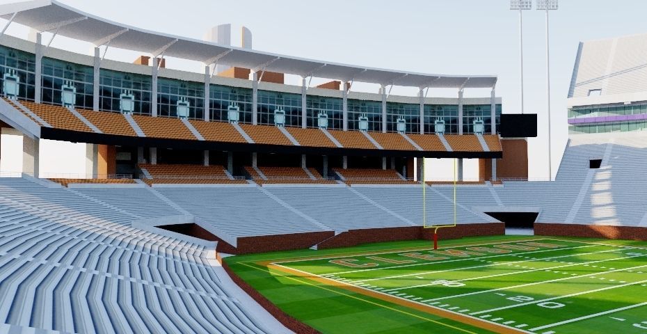 Clemson Memorial Stadium - USA 3D model_4