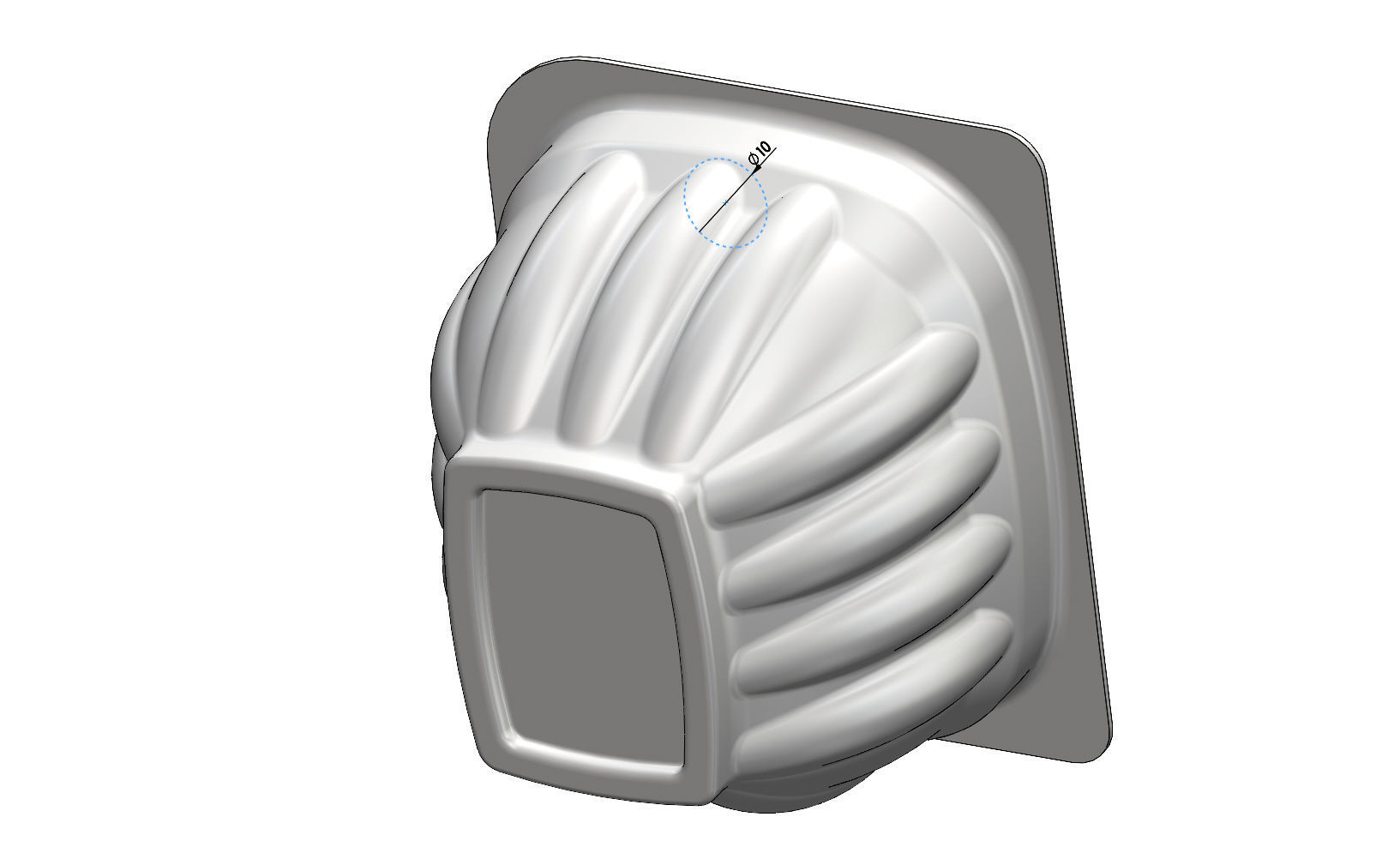 Yogurt and custard cup 3D print model_9