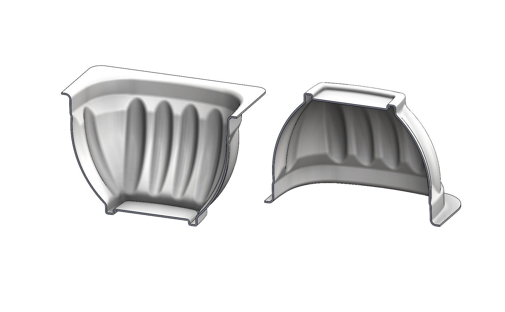 Yogurt and custard cup 3D print model_1