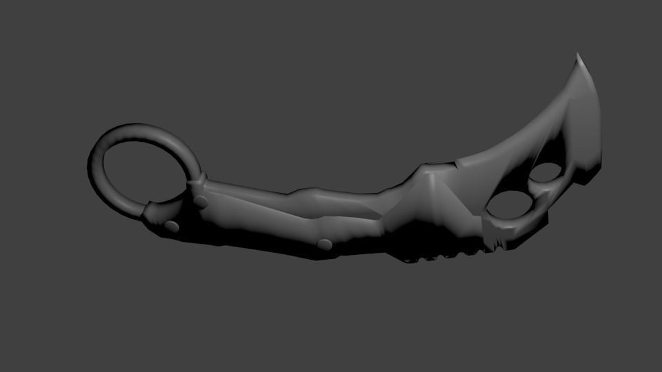 Like a carambit Free 3D model_0