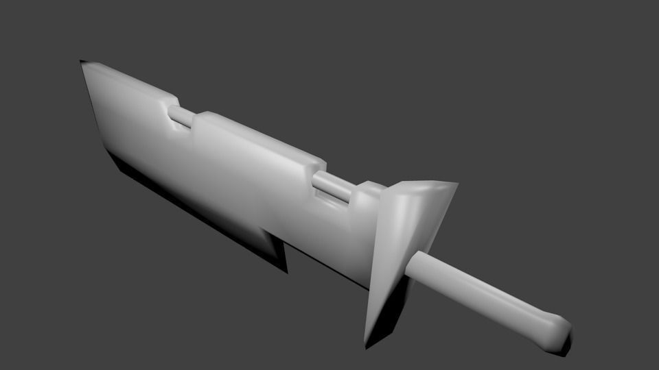 Sword knife Free 3D model_0