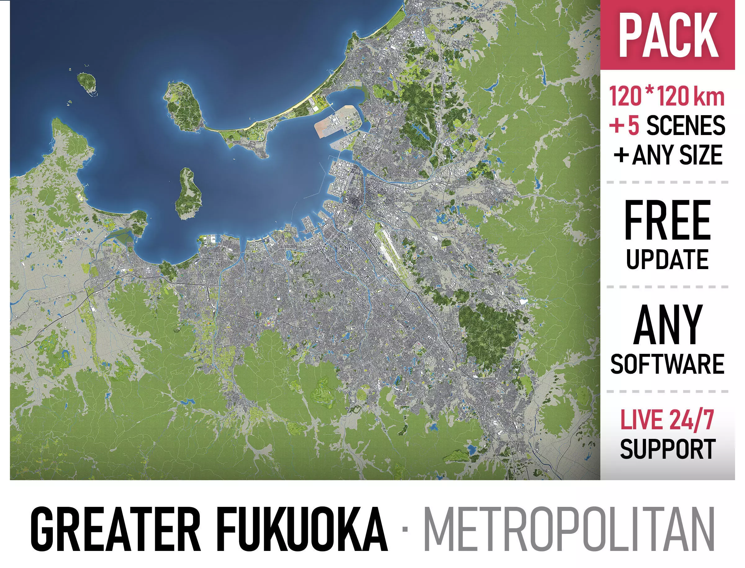 Fukuoka - Kitakyushu 3D Model Collection_0