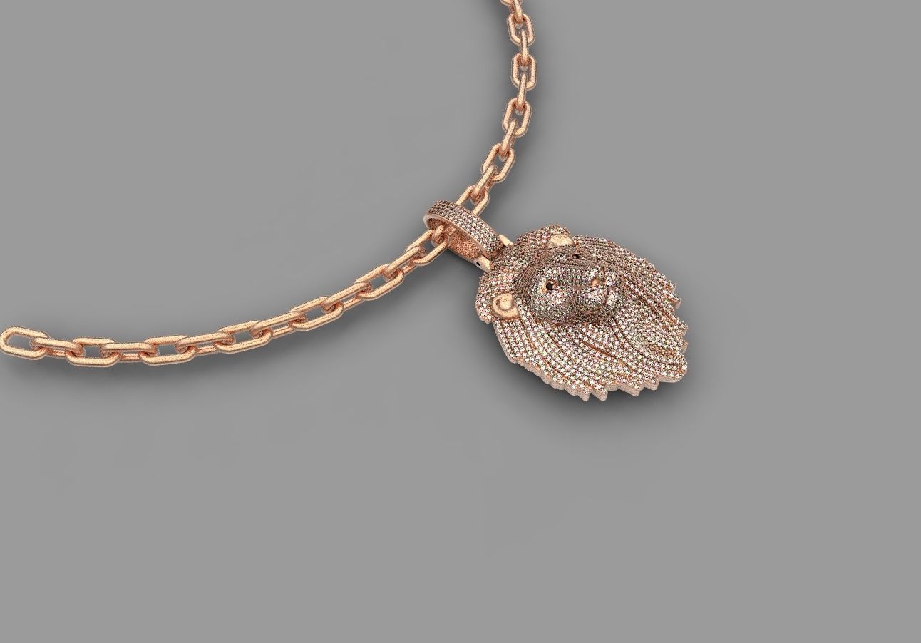 Lion  Lev  pendants  3D print model_10