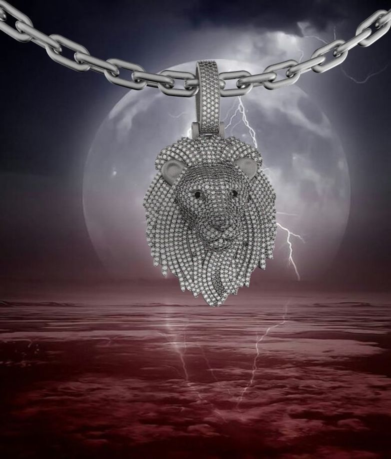 Lion  Lev  pendants  3D print model_16