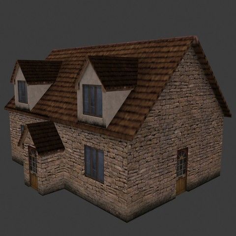 Background Houses 3D model_6