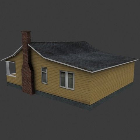 Background Houses 3D model_4