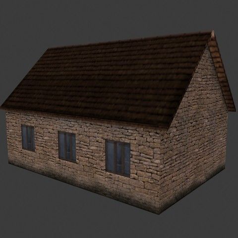 Background Houses 3D model_8