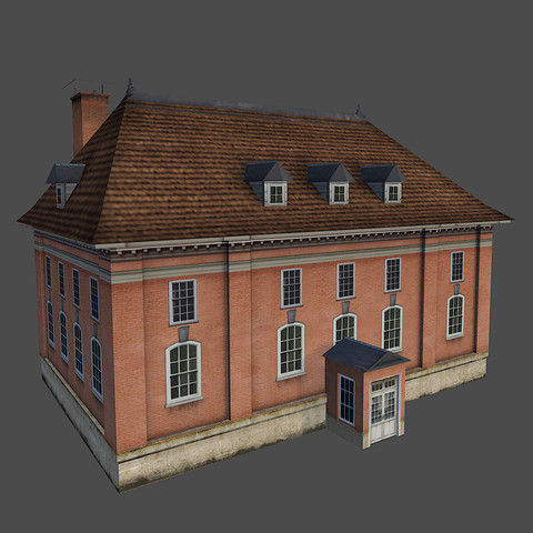 Background Houses 3D model_1