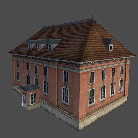 Background Houses 3D model_0