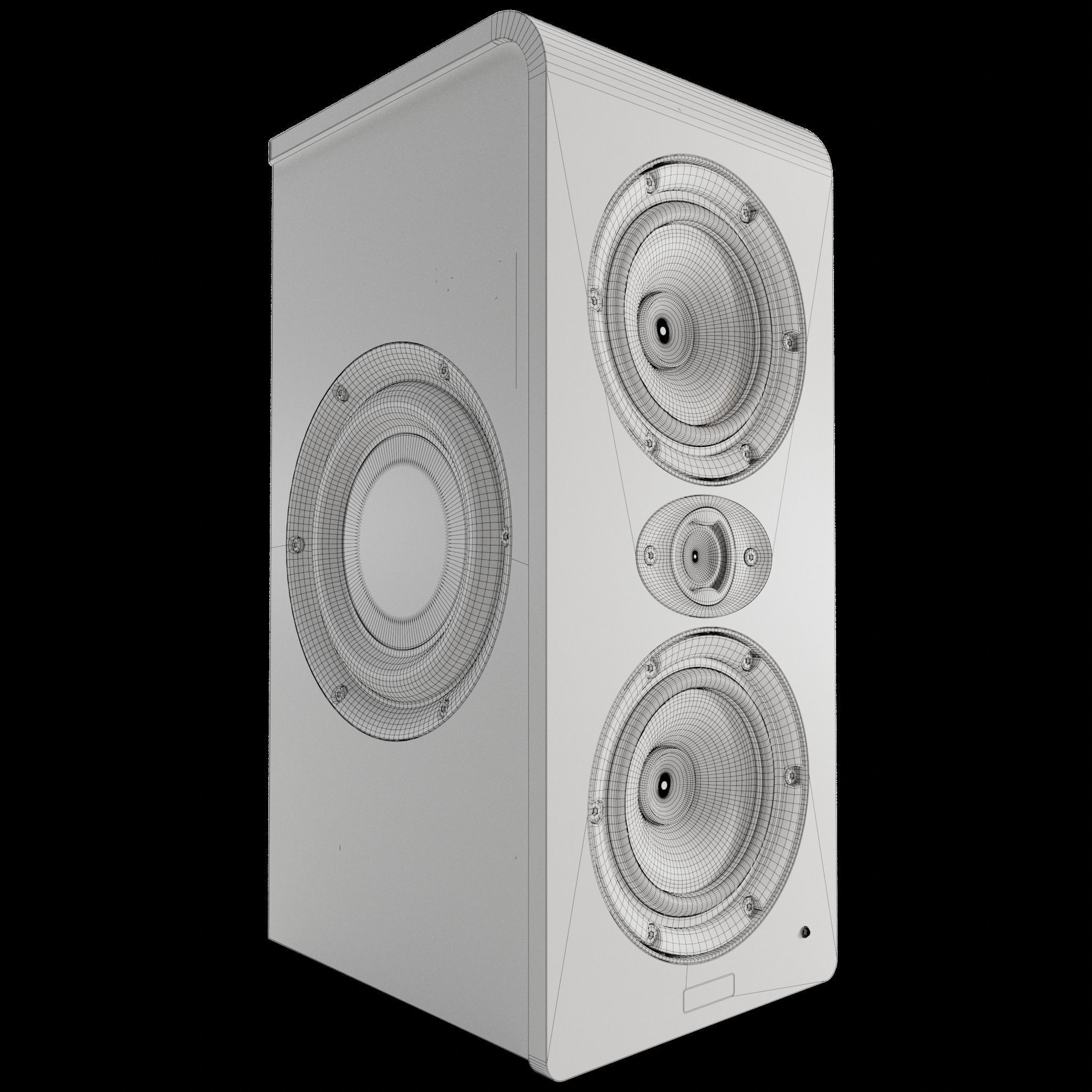 Focal Shape Twin - Studio Audio Speaker 3D model_10