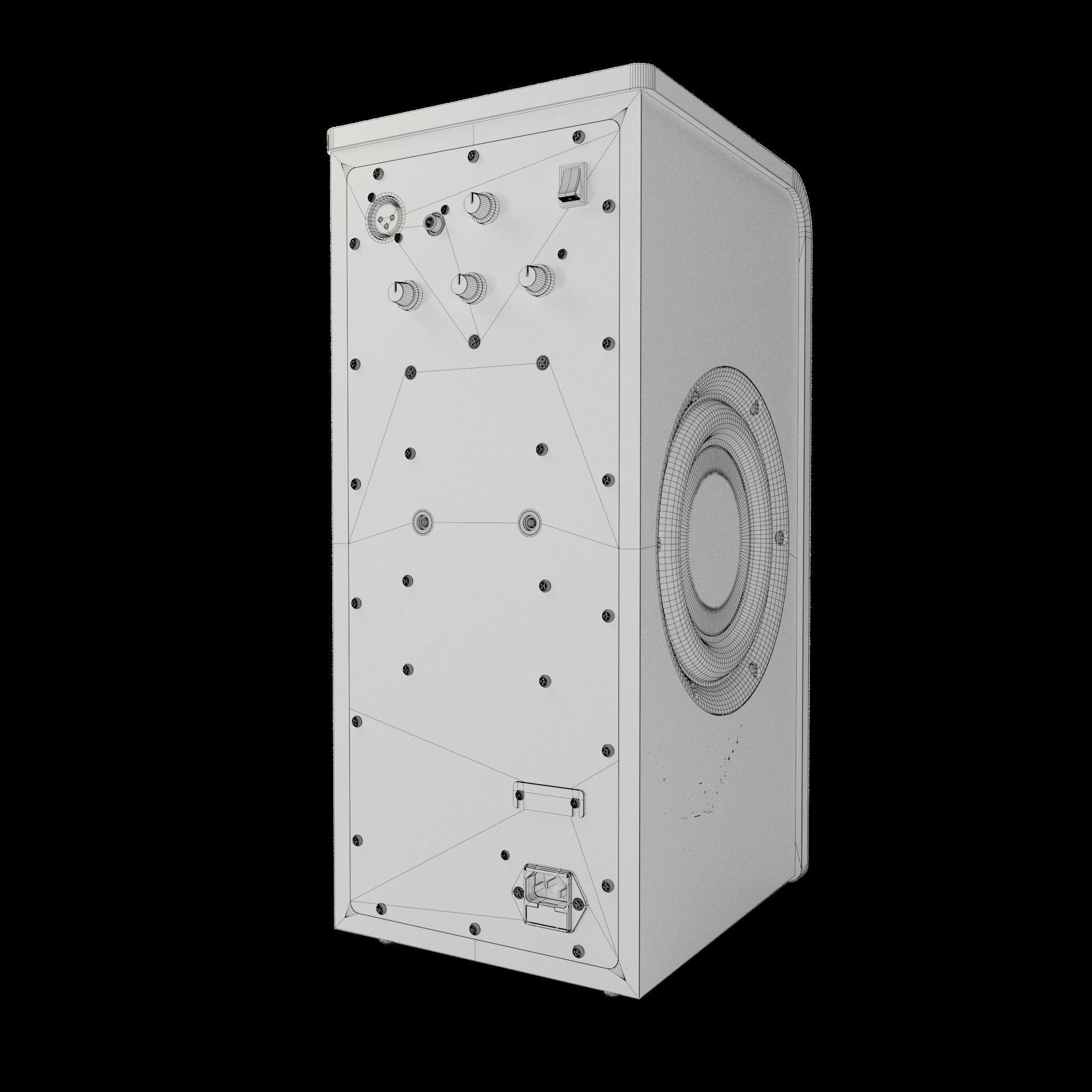 Focal Shape Twin - Studio Audio Speaker 3D model_11