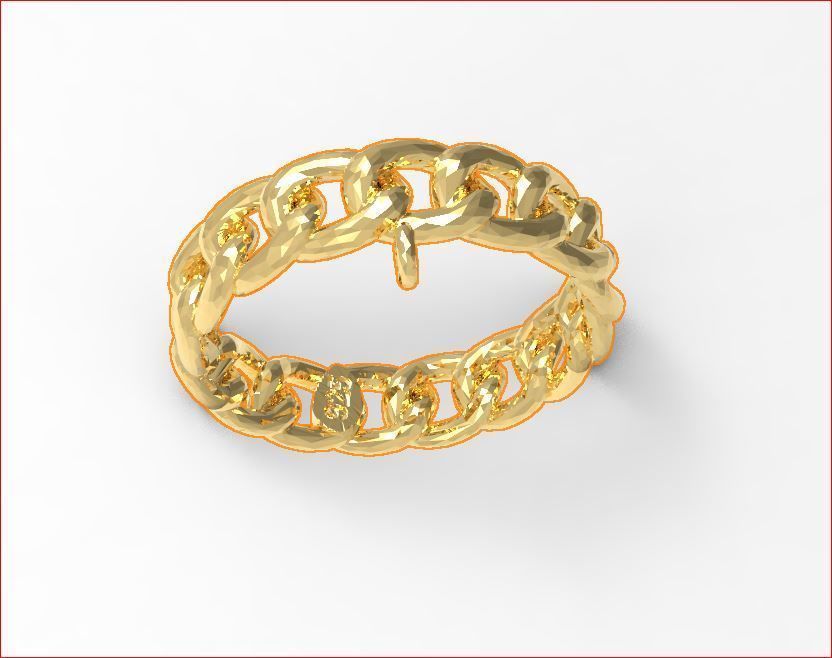 Chain - Ring 3D print model_1