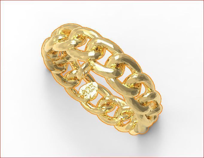 Chain - Ring 3D print model_2