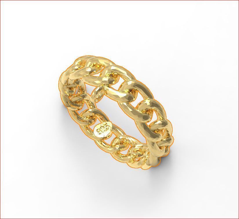 Chain - Ring 3D print model_4