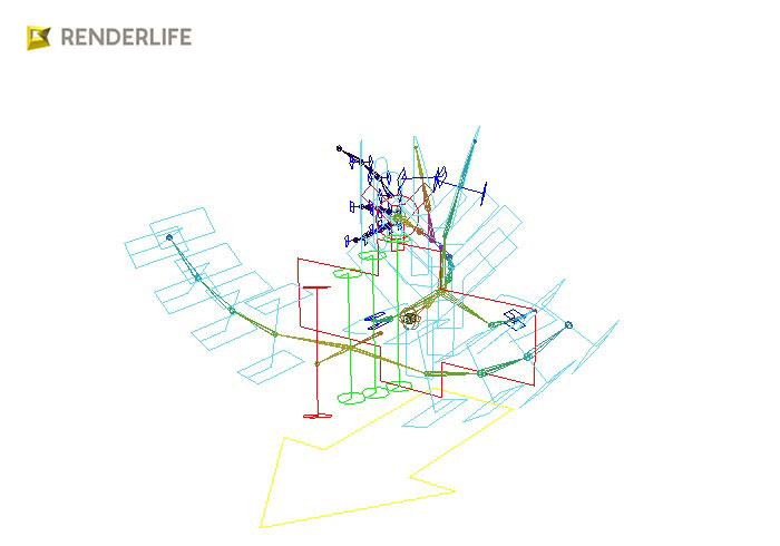 Angel Shark with animation 3D model_6
