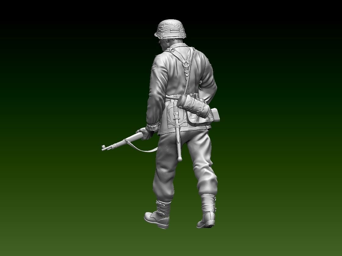 German soldier 3D print model_2