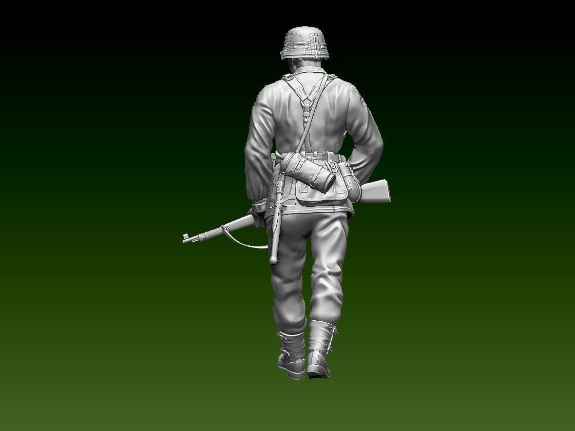 German soldier 3D print model_4