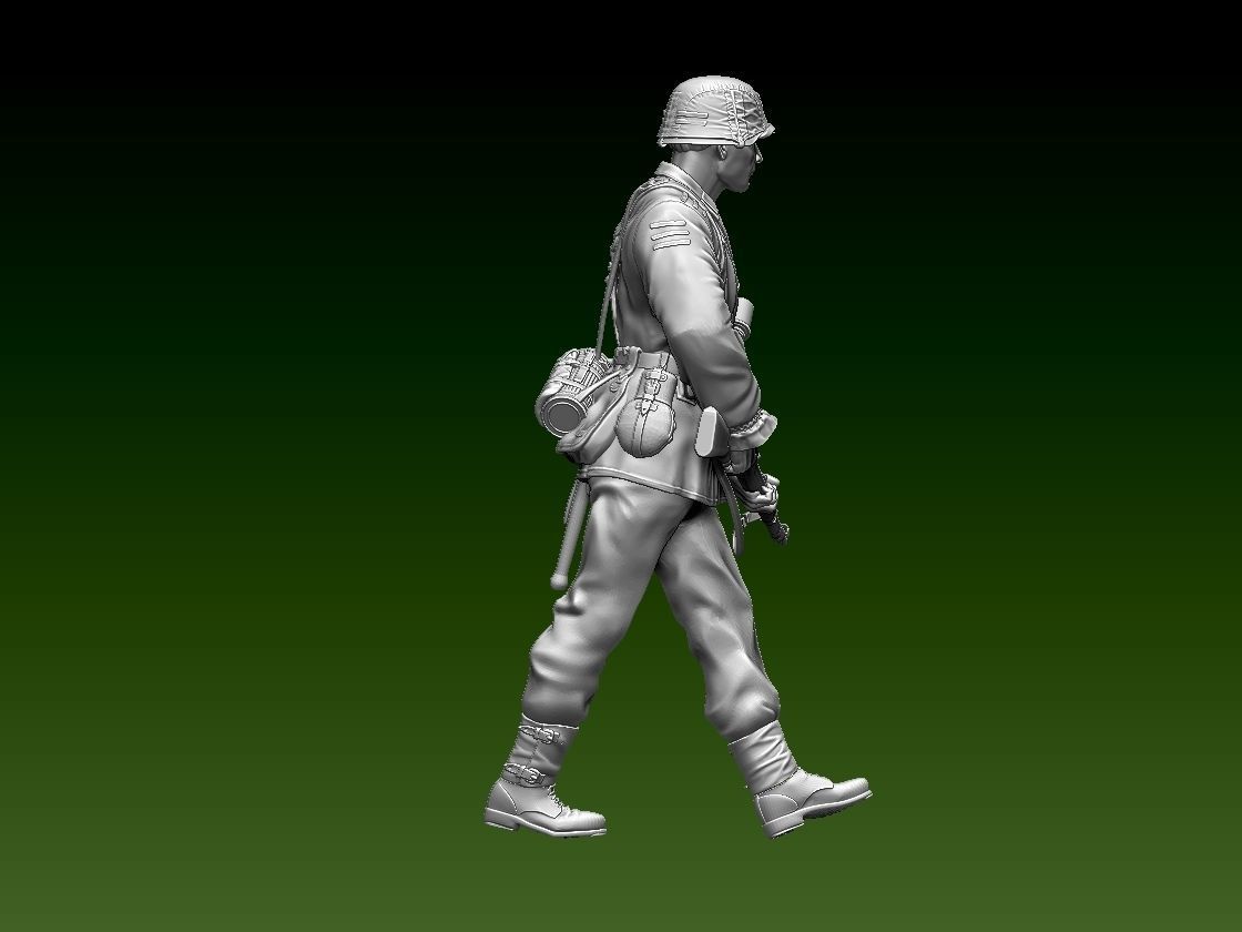 German soldier 3D print model_1