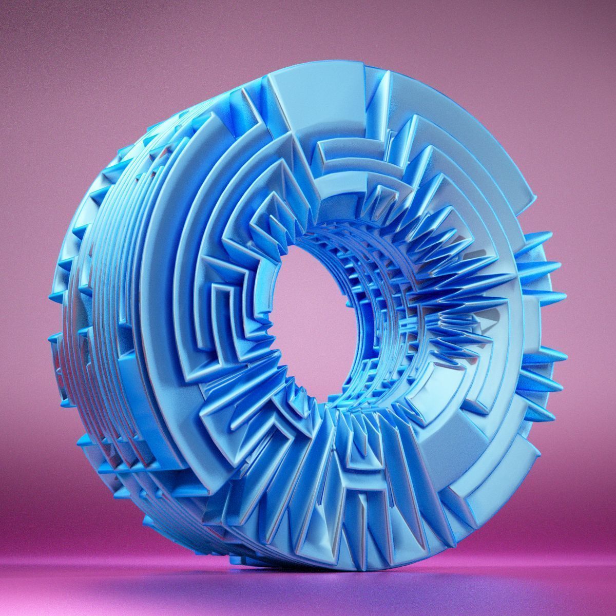 Abstract Object 09 3D model_7