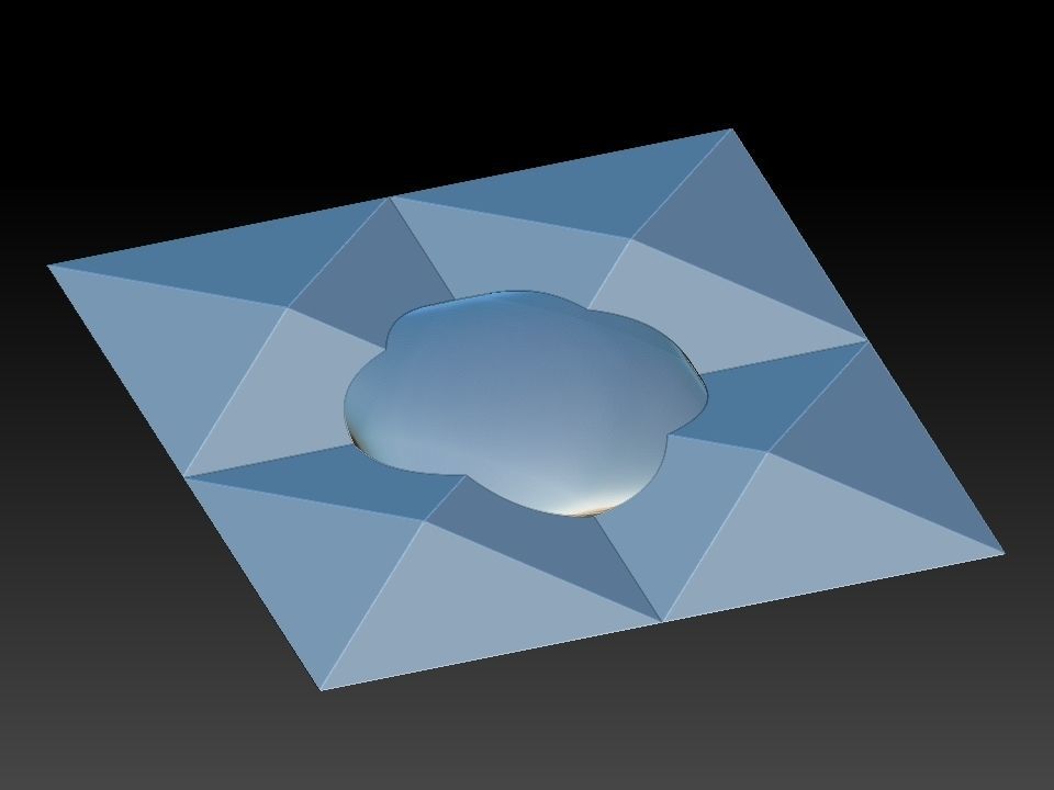 3D WALLPANEL 600MM x 600MM 3D model_11