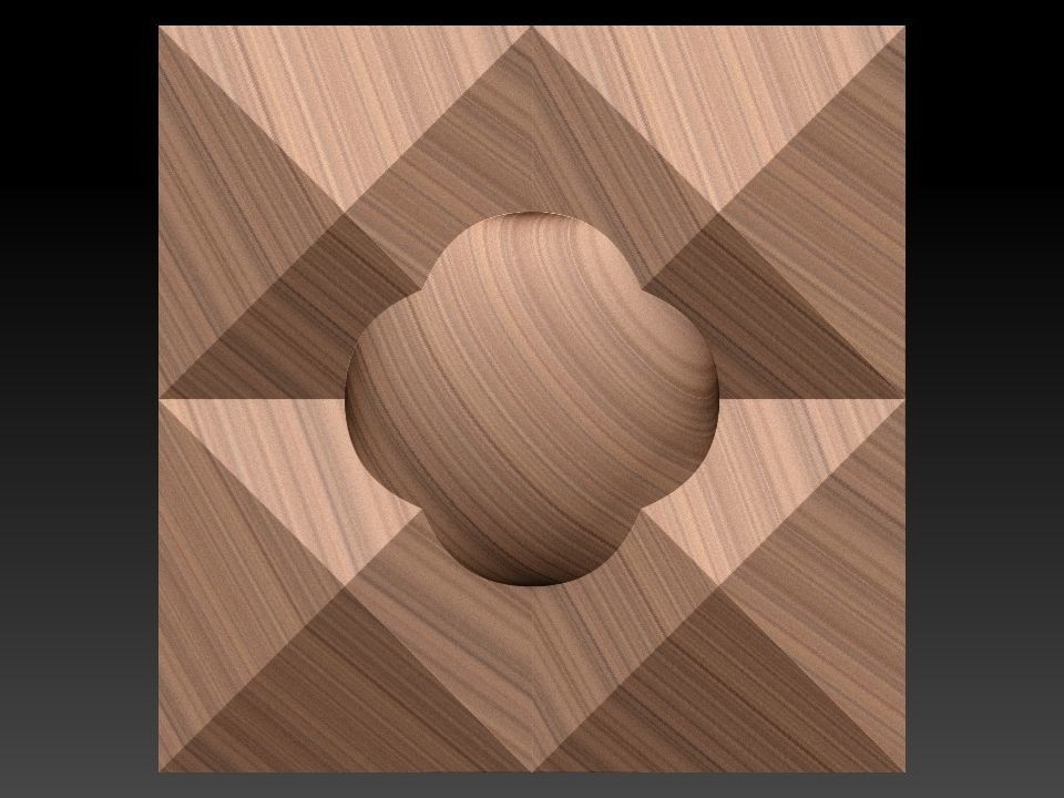 3D WALLPANEL 600MM x 600MM 3D model_6