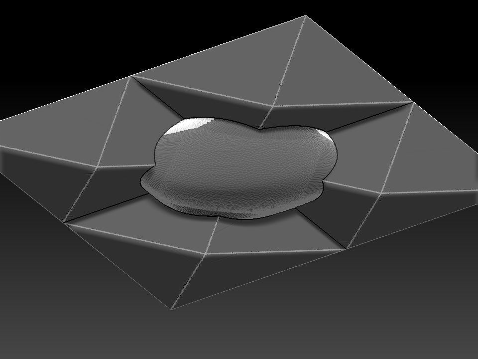 3D WALLPANEL 600MM x 600MM 3D model_15