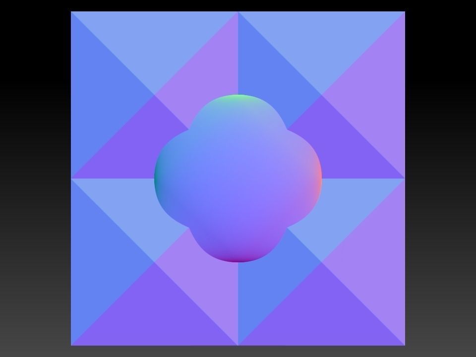 3D WALLPANEL 600MM x 600MM 3D model_3