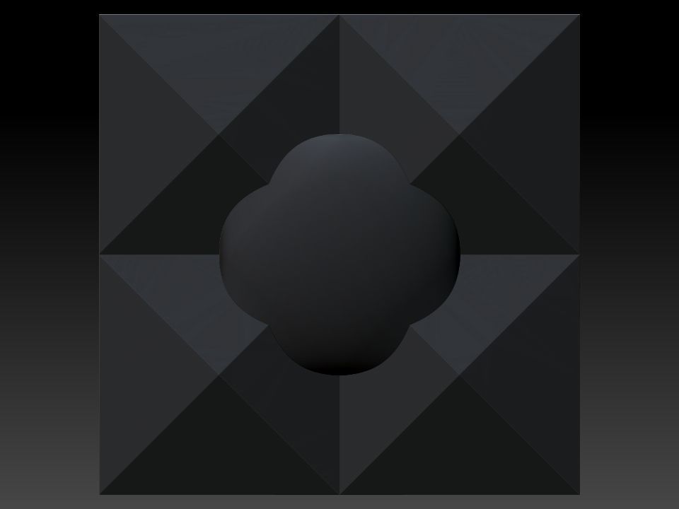 3D WALLPANEL 600MM x 600MM 3D model_16