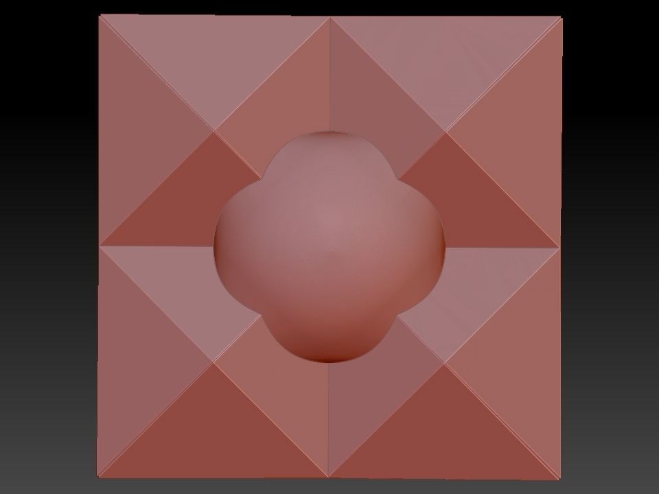 3D WALLPANEL 600MM x 600MM 3D model_1